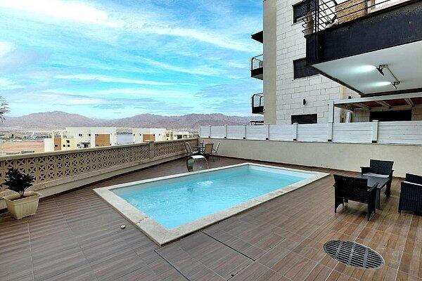 sea view & pool eilat - סי וויו אנד פול אילת דרום  21  נופש - וי פור ויקיישן - V for Vacation