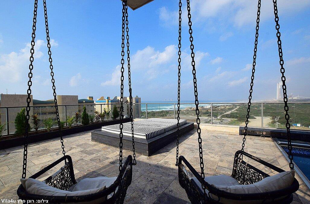סי וויו פנטהאוז - Sea View Penthouse מרכז  12  נופש - וי פור ויקיישן - V for Vacation