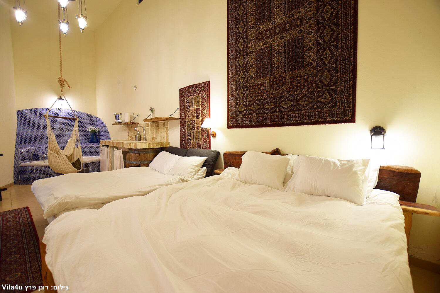 וילה בית הלוגים צפון  25  נופש - וי פור ויקיישן - V for Vacation