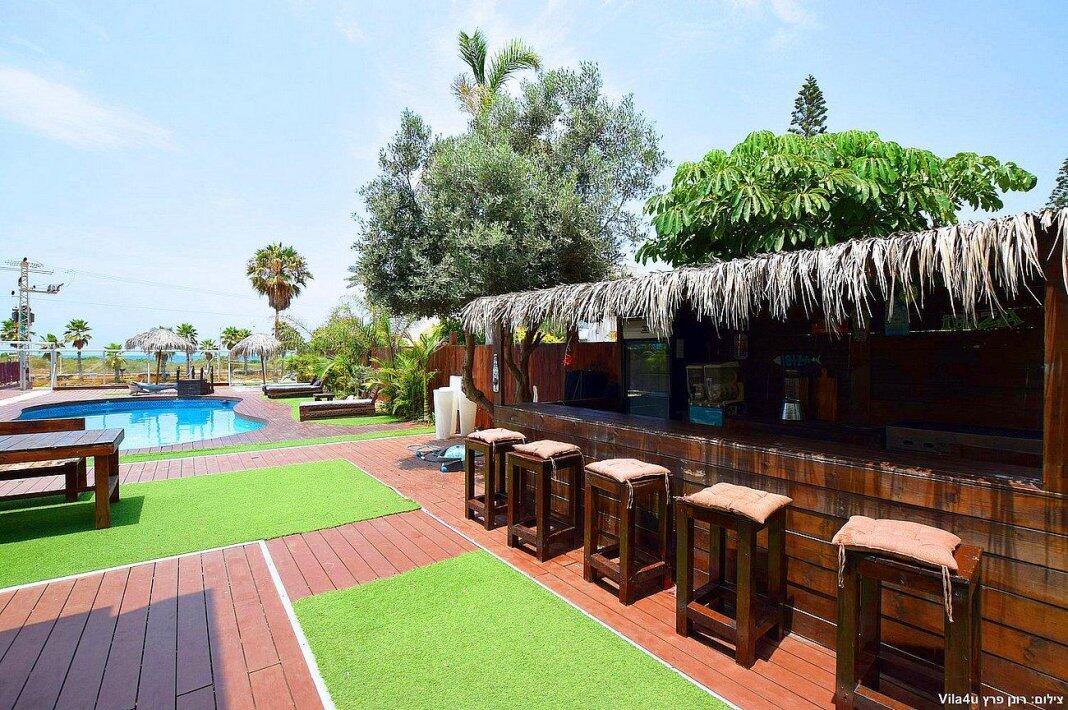 וילה בנגמין על הים מרכז  4  נופש - וי פור ויקיישן - V for Vacation