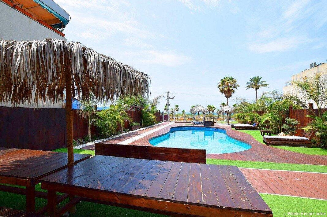 וילה בנגמין על הים מרכז  12  נופש - וי פור ויקיישן - V for Vacation