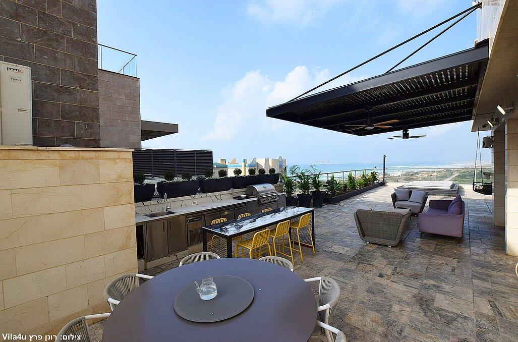 סי וויו פנטהאוז - Sea View Penthouse מרכז  17  נופש - וי פור ויקיישן - V for Vacation