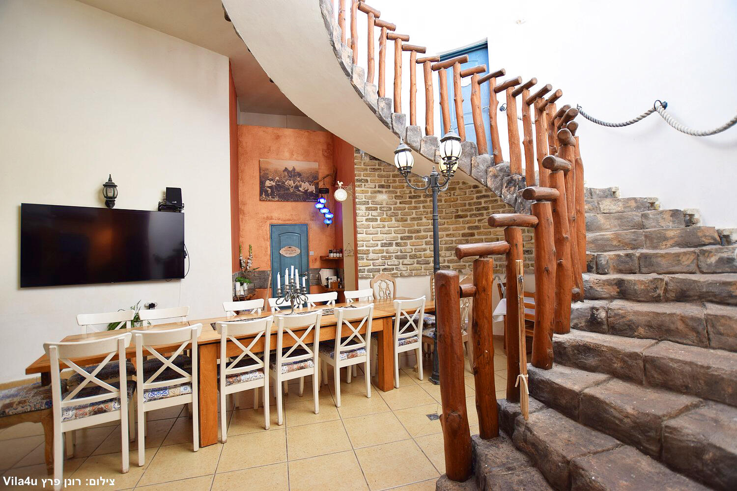 וילה בית הלוגים צפון  30  נופש - וי פור ויקיישן - V for Vacation